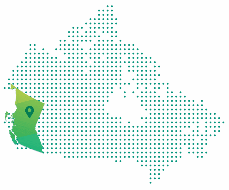 British Columbia province map